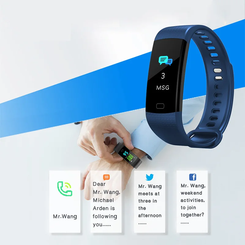 JBRL спортивный браслет Для мужчин умные часы IP67 Водонепроницаемый наручные для