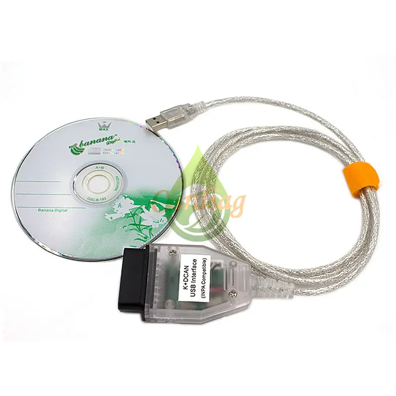 Новое поступление для BMW INPA K + DCAN USB OBD2 кабель ediabas K-Line с FT232RL чип полный