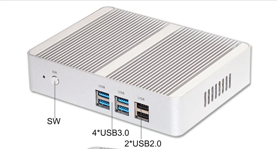 Intel celeron n3150 безвентиляторный mini pc настольный компьютер tv box windows 10 неттопов Окна 8