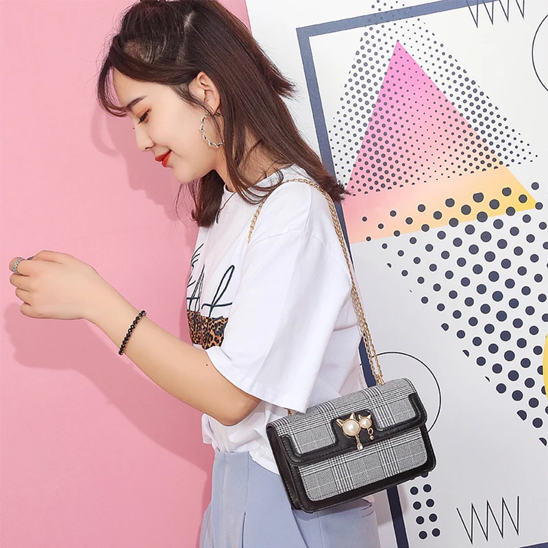 2019 высокое качество из искусственной кожи Сумочка для женский черный Малый