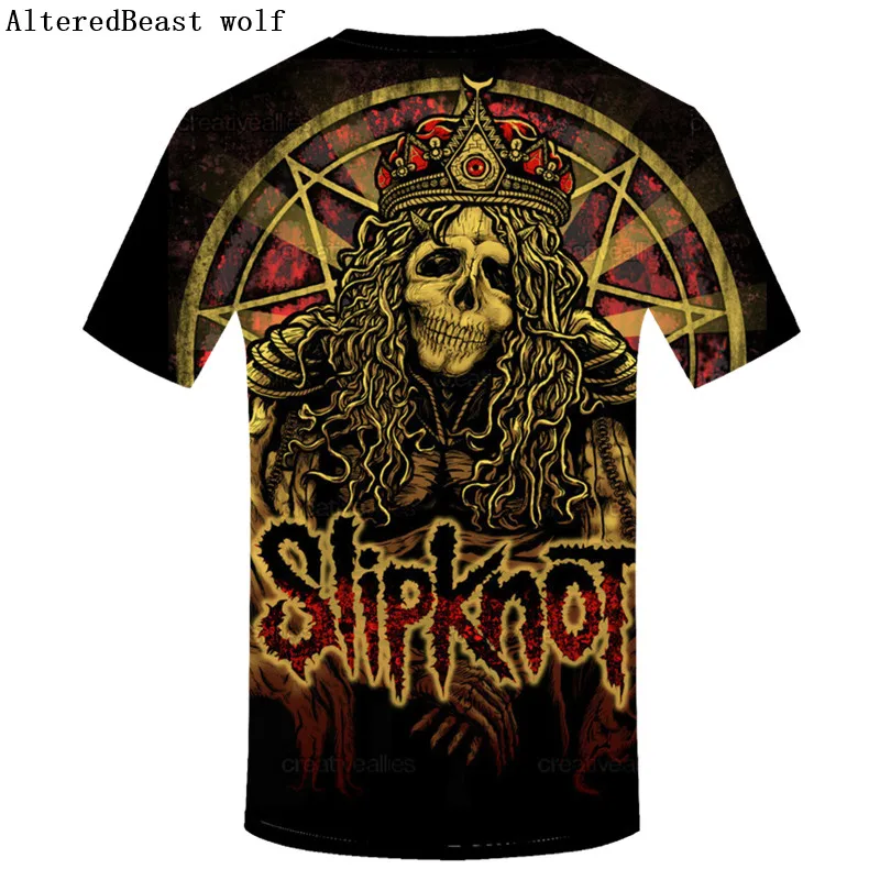 Мужская футболка Slipknot зеленая с ремешком в стиле хип-хоп уличная одежда аниме