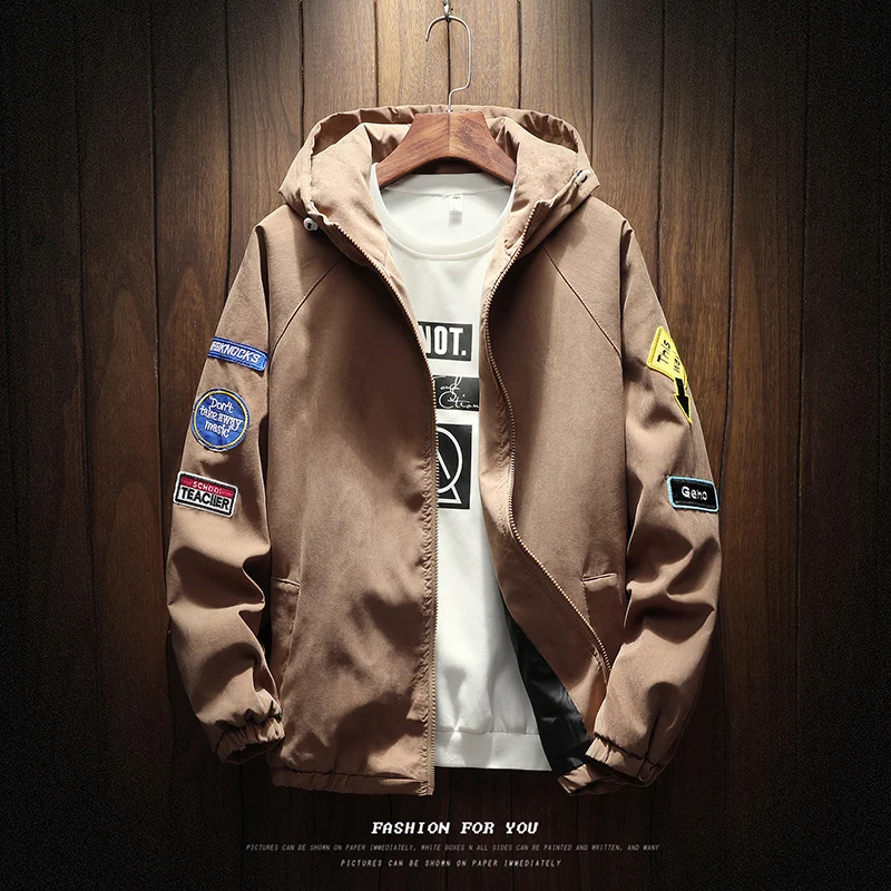 2018 New Men's Bomber Zipper Jacket Male Casual Streetwear Hip Hop Slim Fit Pilot Coat Men Clothing Plus Size S-5XL | Мужская одежда