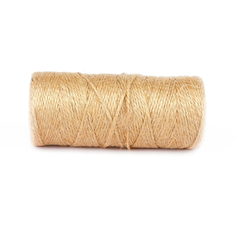 Natural 100M Jute Twine Burlap String Hemp Rope Cords Thread For Party Wedding Gift Wrapping DIY Scrapbooking Florists Craft |