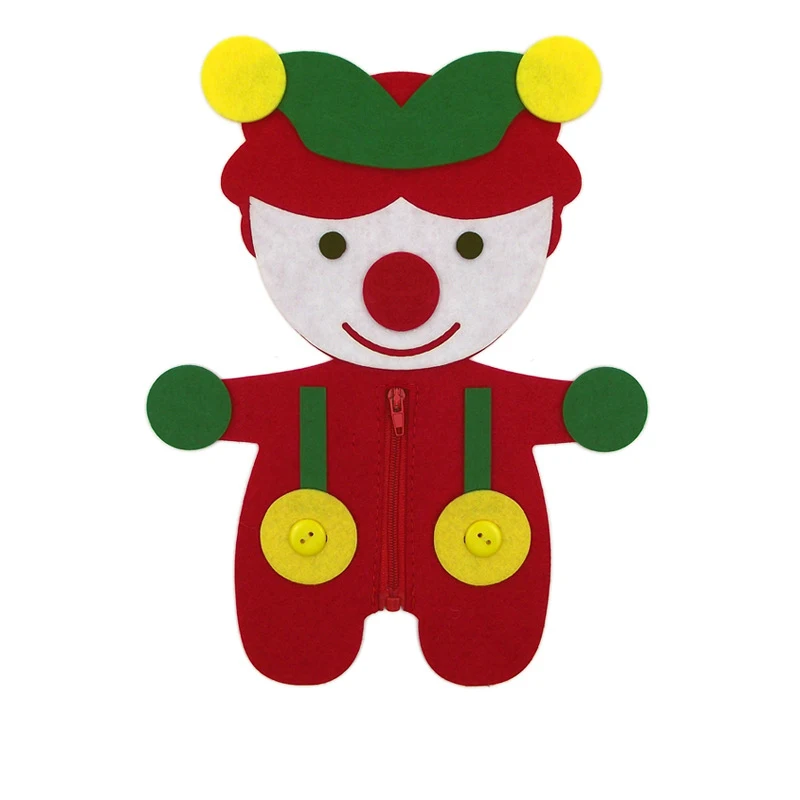 Ручная кнопка на молнии для обучения детского сада ручная ткань сделай сам