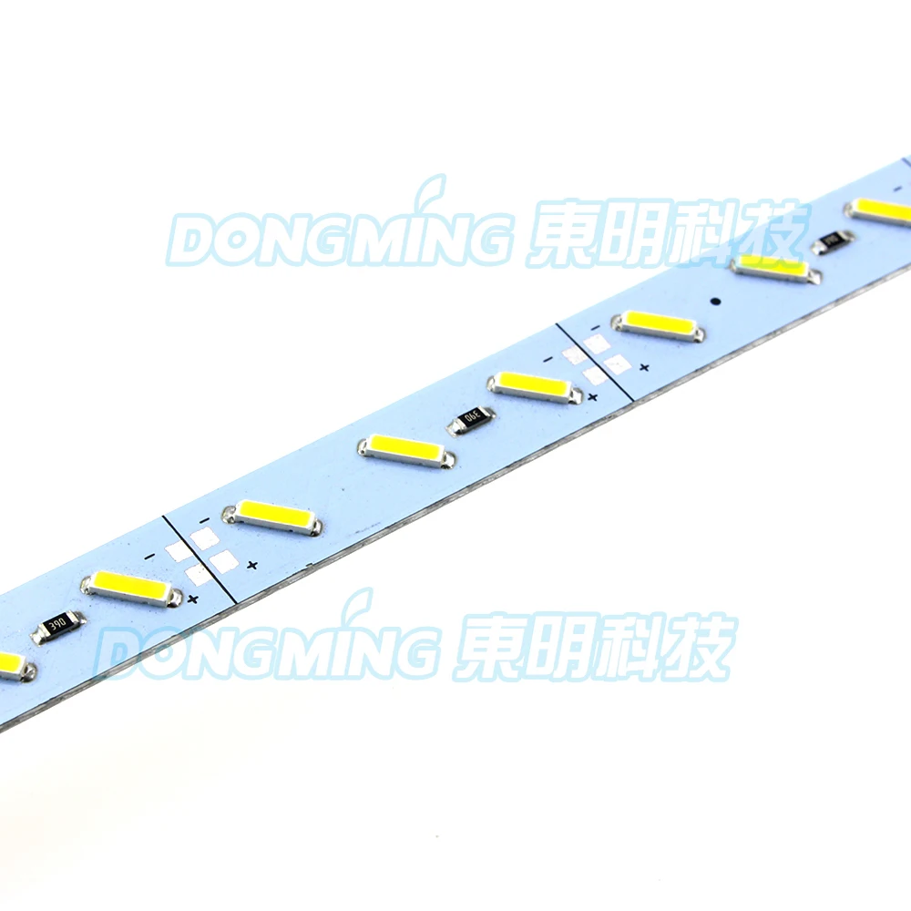 72 светодиода 1 м Светодиодная лента luces 7020 SMD IP22 12V алюминиевый профиль жесткая