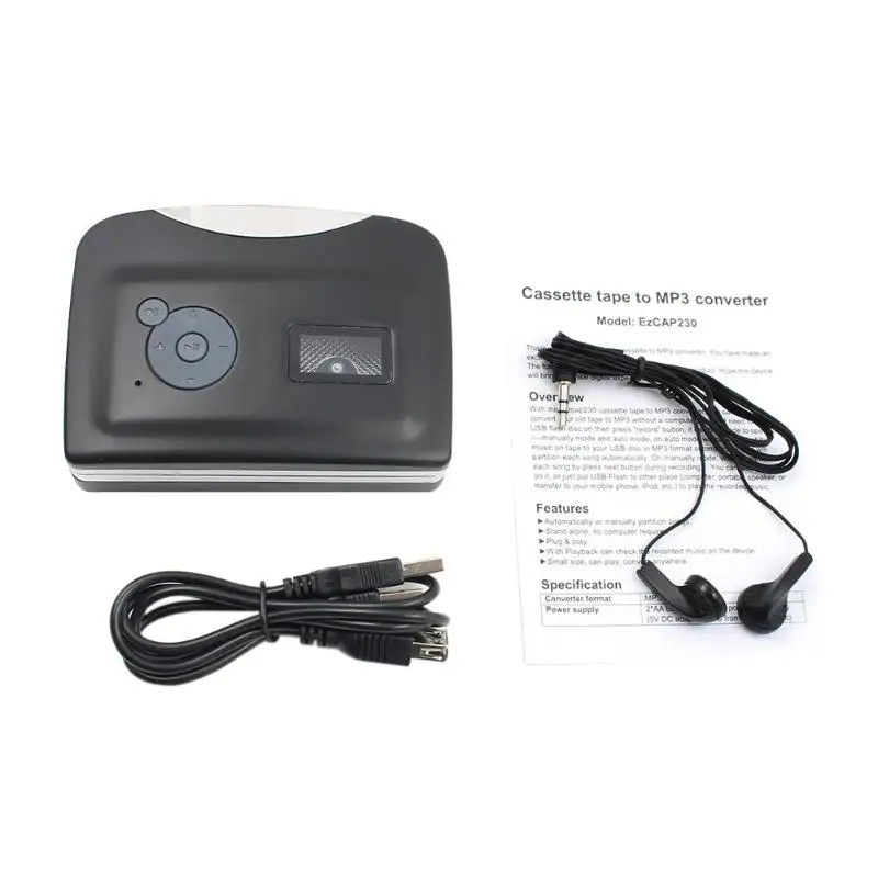 1 шт. лента к ПК USB кассета в MP3 CD цифровой аудио музыкальный плеер преобразователь