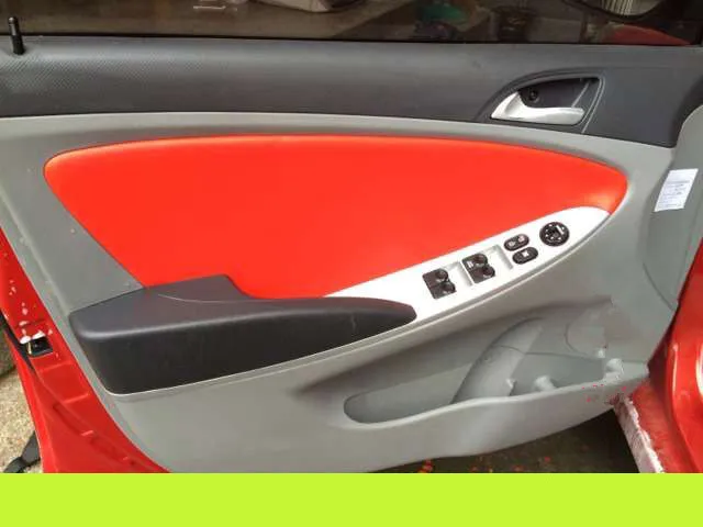 Декоративный кожаный чехол для панели межкомнатной двери Hyundai Verna Solaris AB057|cover