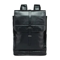 men backpack genuine leather laptop backpacks preppy style school bag for teenages large capacity male travel shoulder backpack