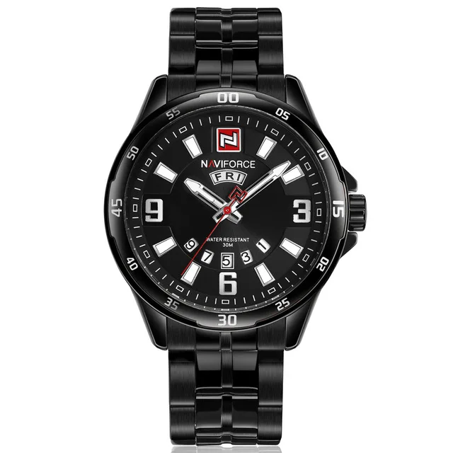 BB NAVIFORCE Роскошные Брендовые спортивные часы мужские из нержавеющей стали водонепроницаемые кварцевые часы золотые военные часы Дата relogio masculino - Цвет: BB