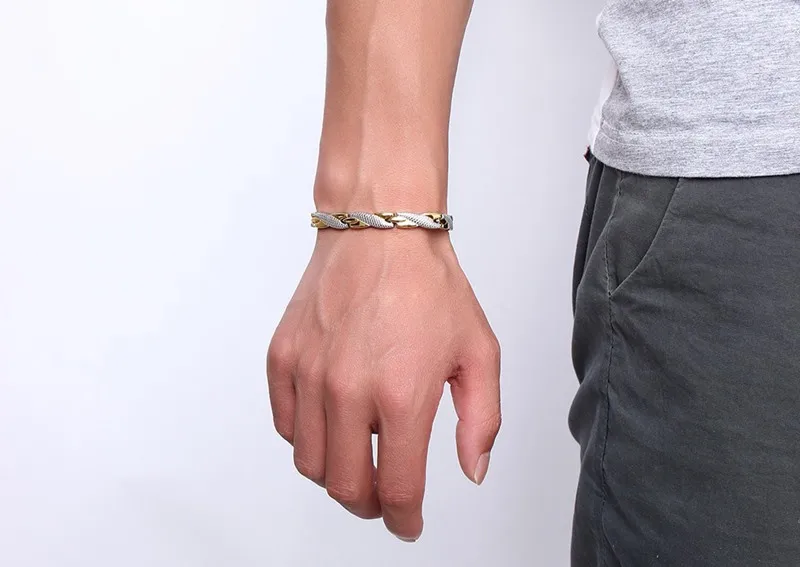 Высококачественные модные ювелирные изделия золотистые браслеты для женщин