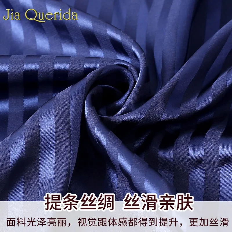 Мужской пижамный комплект J &amp Q весна 2019 новая атласная шелковая одежда для