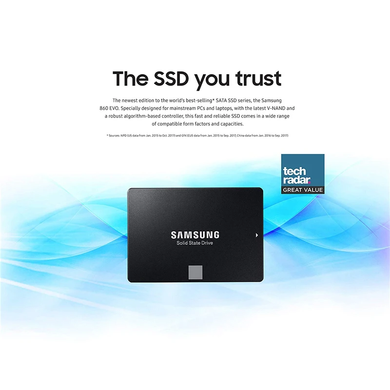 Твердотельный накопитель SAMSUNG SSD 860 EVO 500 Гб внутренний жесткий диск SATA3 2 5 дюймовый