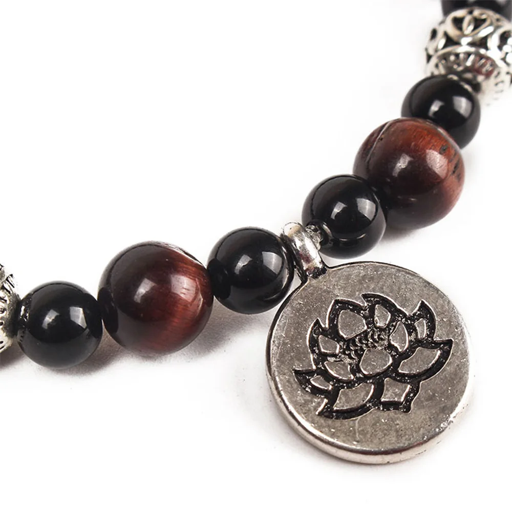 Balibali Natural Stone Beads Alloy Pendant Handmade Elastic Buddhist Bracelet &amp Bangles Trendy Charm Friendship Gift | Украшения и