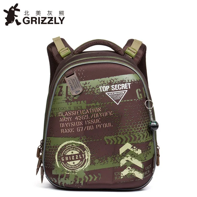 GRIZZLY модные высококачественные нейлоновые детские повседневные школьные сумки фирменный дизайн для подростков лучшие студенческие дорожные водонепроницаемые школьные сумки - Цвет: 6 big