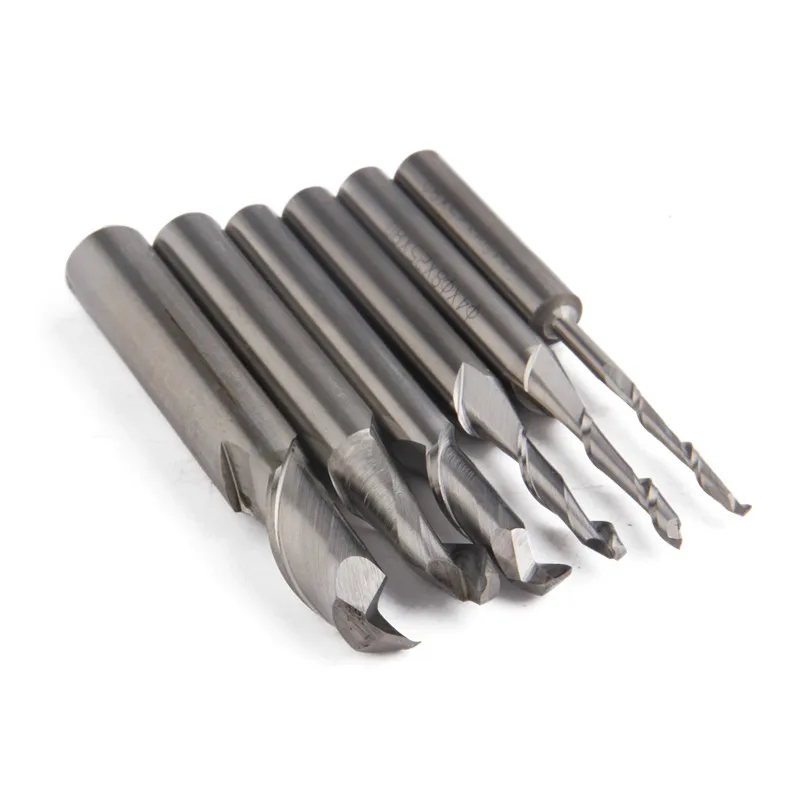 Концевая фреза с одной канавкой твердосплавная 3/4/5/8/10/12 мм прямым хвостовиком