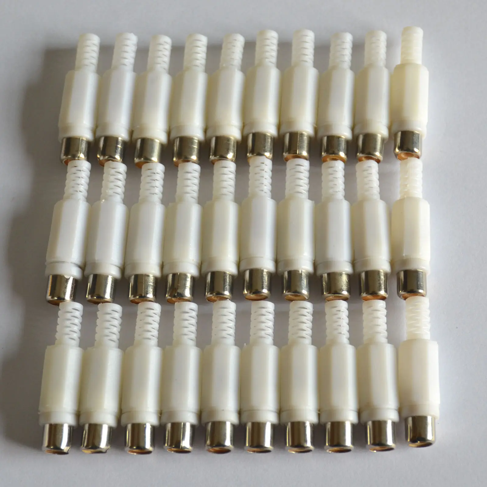 Для 30 Phono RCA аудио Женский AV Разъем видео разъем конвертер адаптер Белый| |