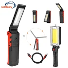 Светодиодный магнитный светильник для ремонта автомобиля, переносной светильник с COB матрицей и USB-зарядкой для кемпинга, скалолазасветильник, охоты