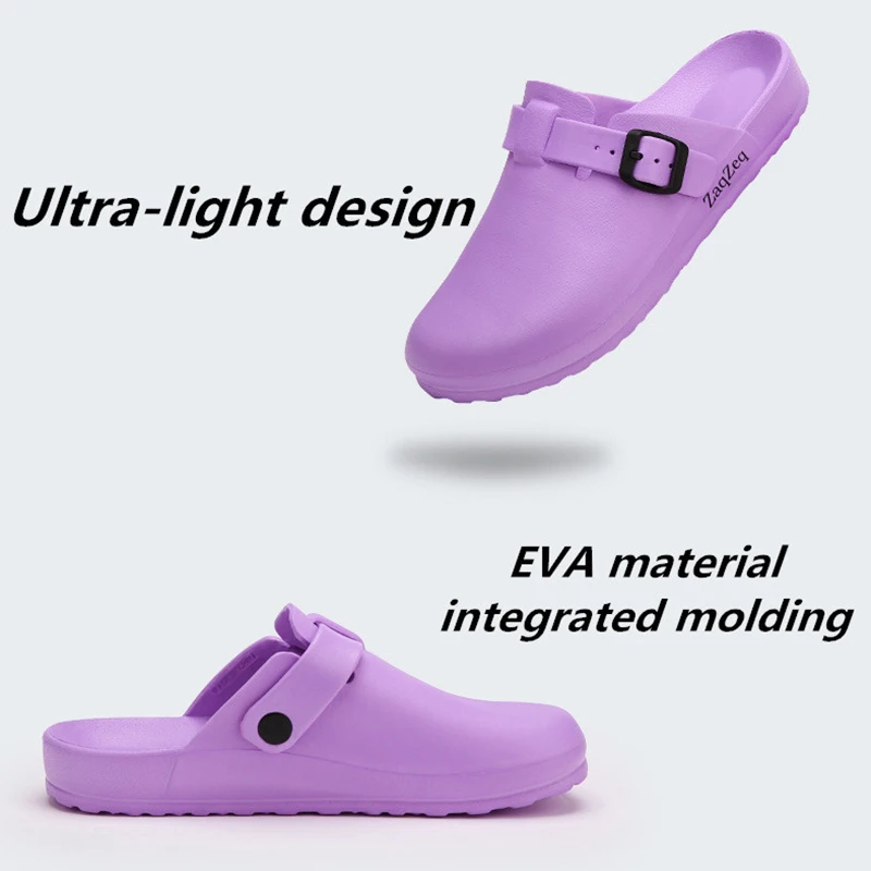 Lizeruee обувь рабочие тапочки EVA чистые хирургические сандалии для кормления Сабо Нескользящие скрабы скраб больница доктор Клиническая обувь для хирургии