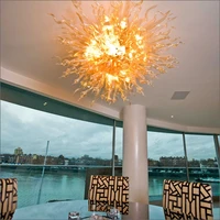 led source 100 hand blown borosilicate glass dale chihuly warranty clear hot sale chandelier home deco
