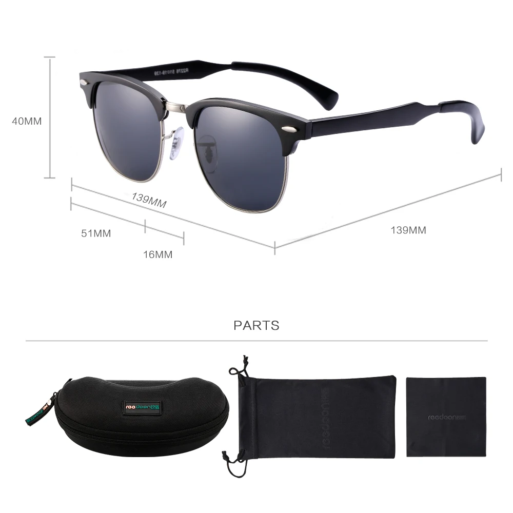 Женские и мужские солнцезащитные очки Reedoon брендовые дизайнерские