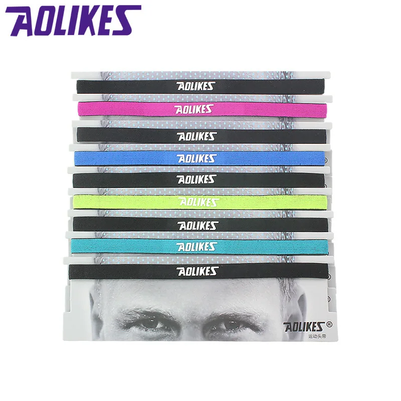 AOLIKES нейлоновые эластичные повязки на голову нескользящие для мужчин и женщин