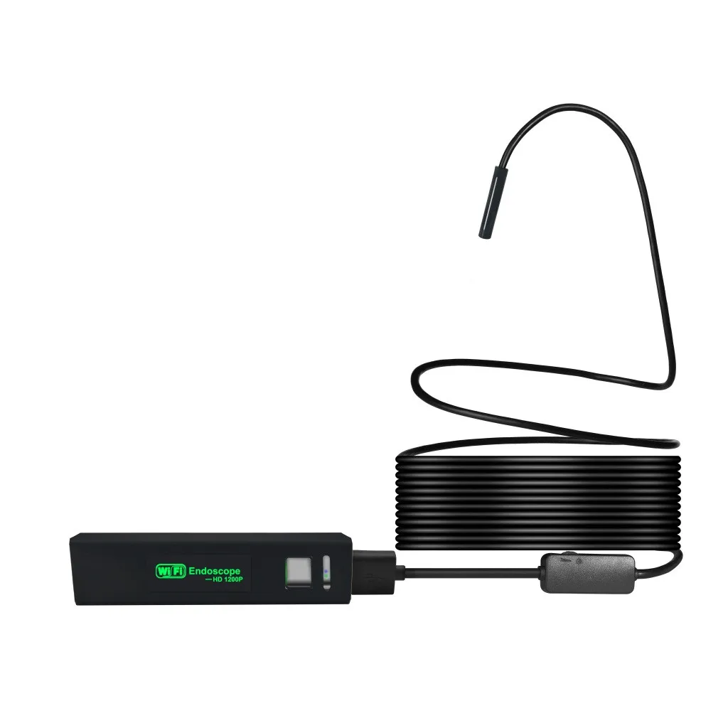 HISEEU IP68 беспроводной Эндоскоп Wi Fi эндоскопия камера HD1200P Змея с 8 светодиодный