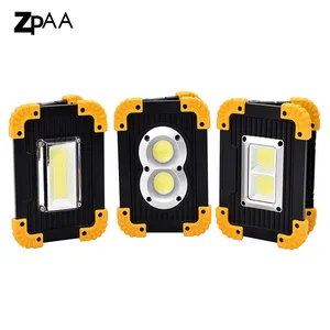 Светодиодный Рабочий фонарь с COB матрицей, аварийная лампа, ручной фонарь для кемпинга, палатки, портативный поисковый светильник с зарядкой через USB, внешний аккумулятор, 20 Вт