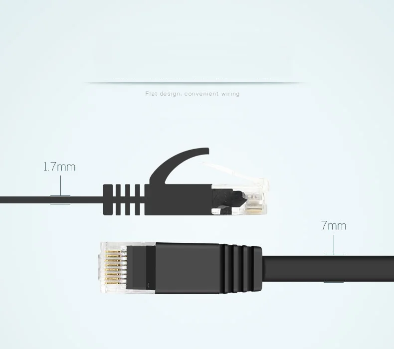 15 м 45 футов Чистый медный провод CAT6 плоский UTP Ethernet сетевой кабель RJ45 патч LAN