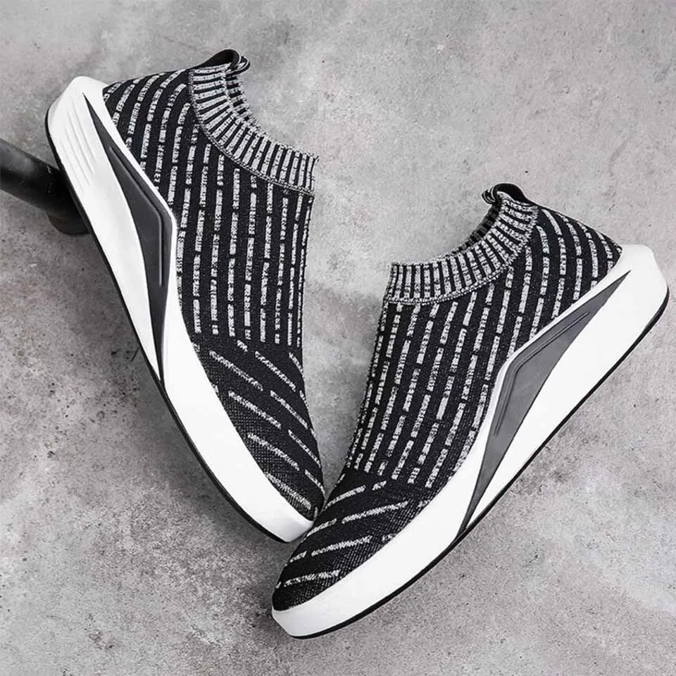 Meixi men's sock flyknitlys running shoes for men summer sneakers male sport man 2017 zapatillas | Спорт и развлечения