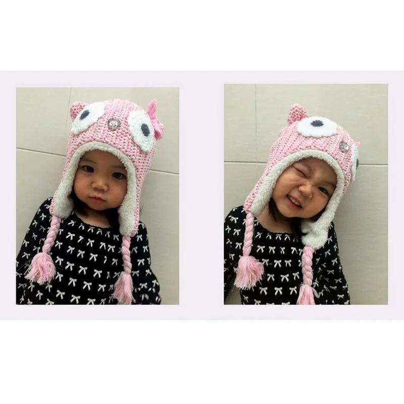 Детская зимняя шляпа в виде совы KF079 | одежда и обувь