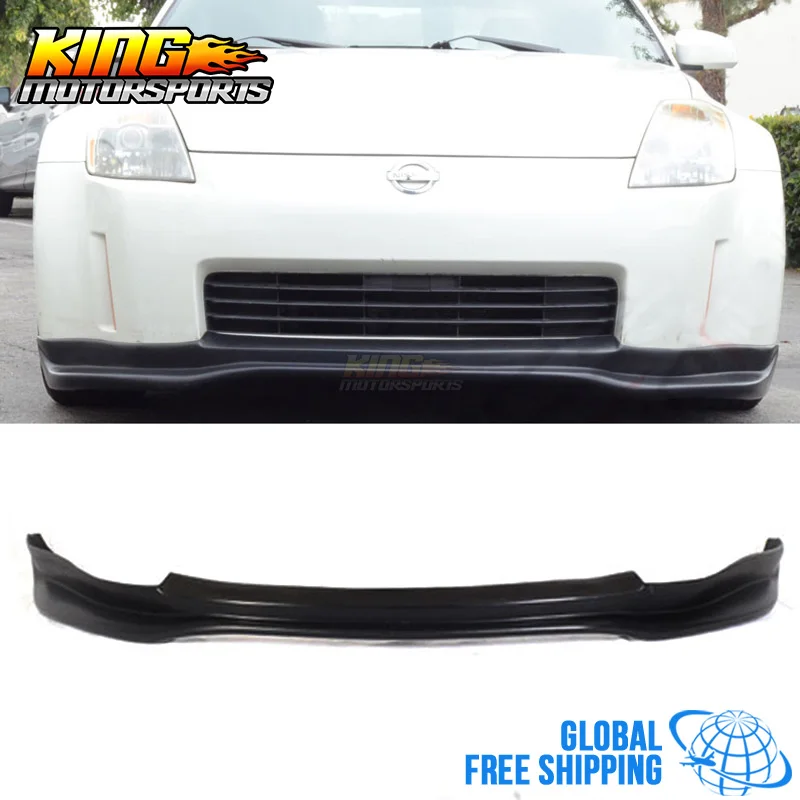 Для 03-05 Nissan Fairlady Z Z33 350Z 2Dr JDM GT Стиль Переднего Бампера Для Губ-PU Глобальном По Всему Миру
