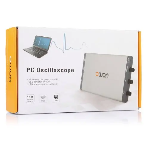 USB осциллограф OWON VDS3104 100 МГц 4 + 1 (многоканальный) ГГц/с 10 м|pc based usb oscilloscope|usb