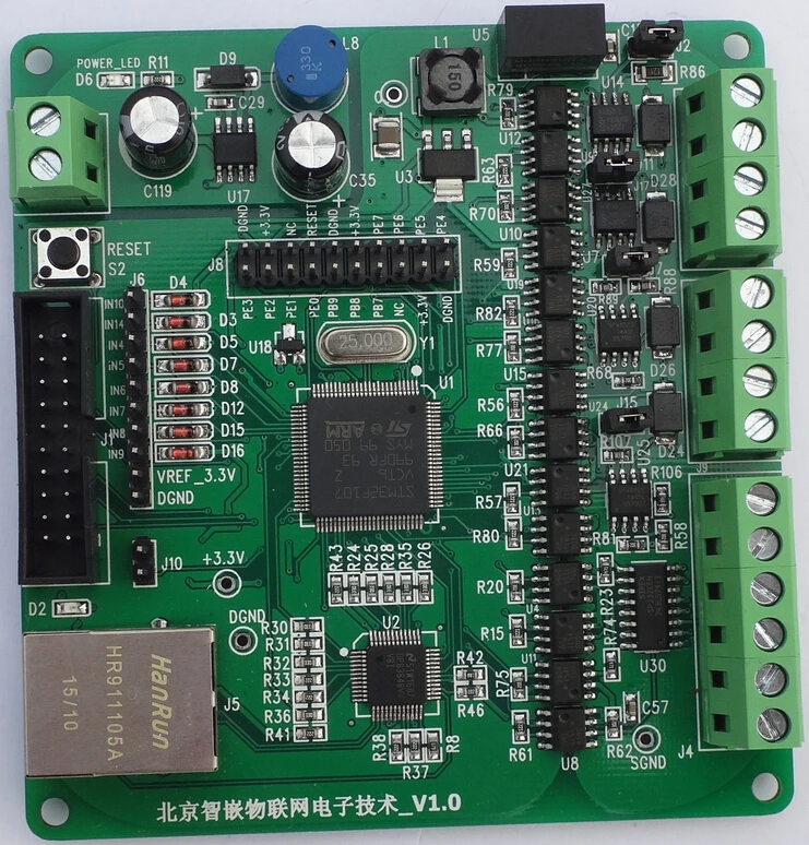 1 шт. Ethernet/2 232/2 CAN/2 485 STM32F107 макетная плата промышленный STM 32 макетная плата с изоляцией