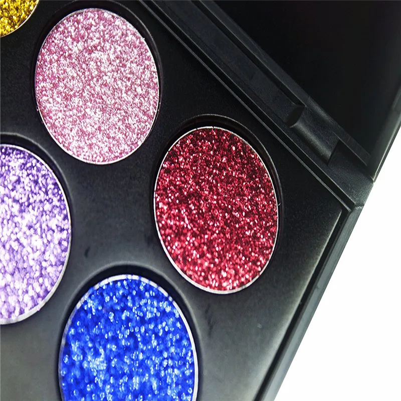 2 шик 12 Цвет нажатии блеск палитра теней Радуга алмаз глаз Shdow макияж Shimmer Smokey Eyes