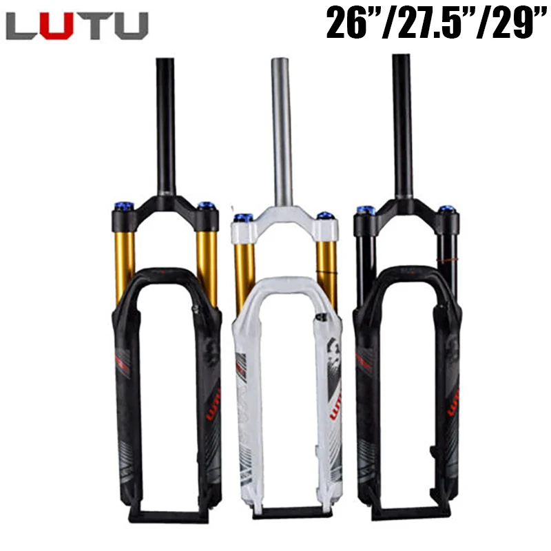 LUTU XM32 MTB пневматическая подвесная вилка MTB воздушная прямая трубка ручной замок жесткий дисковый тормоз для путешествий 100 мм вилка для горного велосипеда 26/27. 5/29