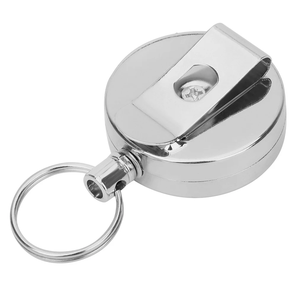 DIYWORK 60 см брелок для ключей с кольцом-клипсой Противоугонный брелок для ключей выдвижной металлический провод трос