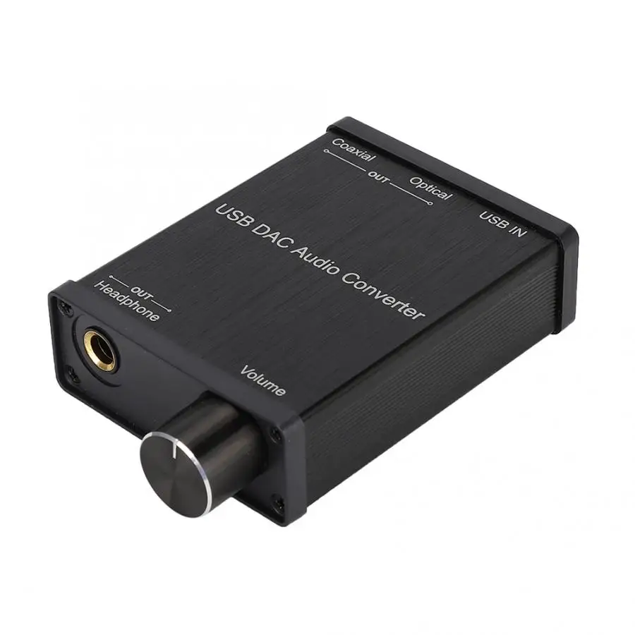Коаксиальный преобразователь DAC цифровой аудио конвертер USB Аудио Звуковая карта