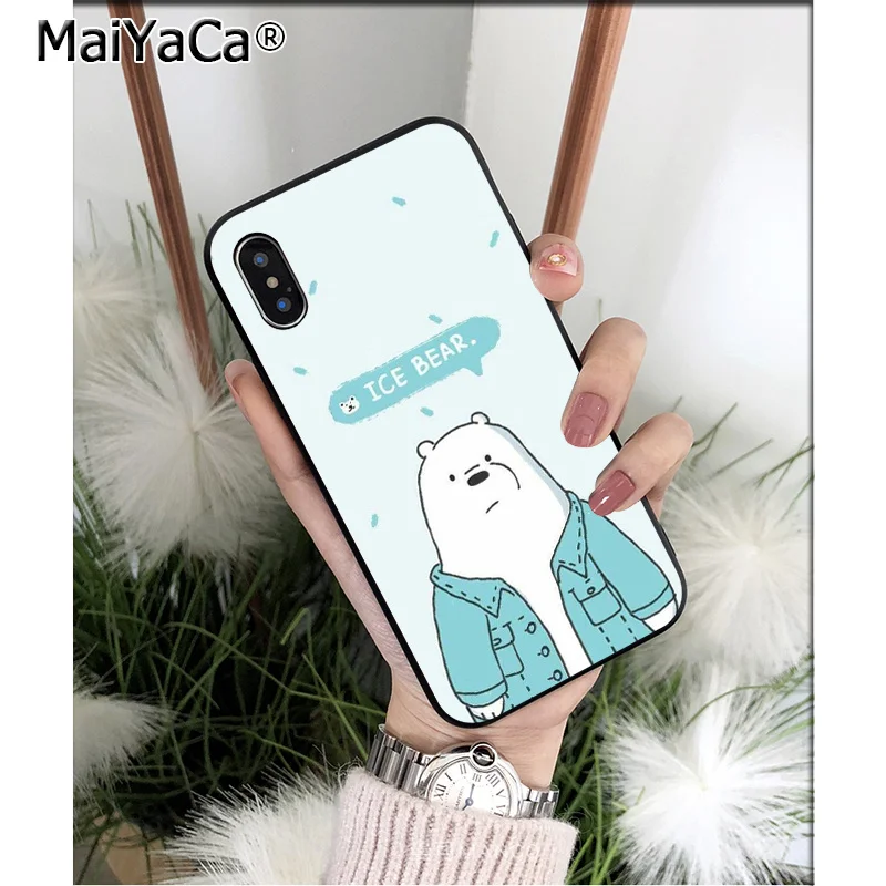 A11 MaiYaCa Мультфильм Мы Голые Медведи Силиконовый ТПУ мягкий черный чехол для телефона для Apple iPhone 8 7 6 6S Plus X XS MAX 5 5S SE XR чехол - Цвет: A11