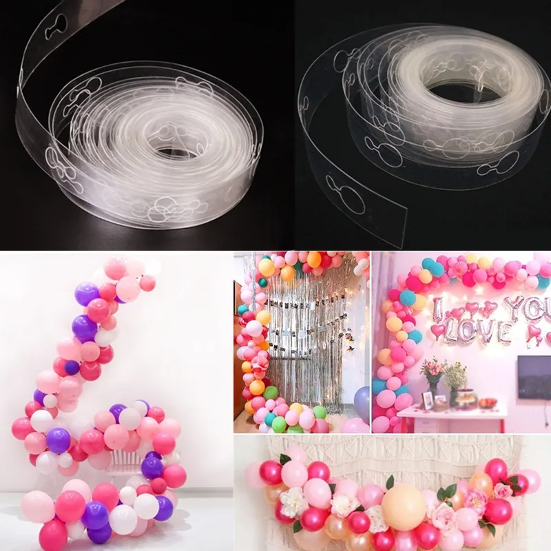 5 м воздушный шар цепь ПВХ резиновая Свадьба День рождения фон декоративный