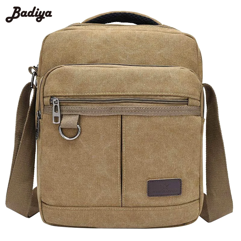 Модные однотонные холщовые повседневные мужские сумки на молнии дизайнерские