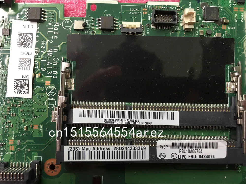 

NEW and Original laptop Lenovo ThinkPad T440P UMA motherboard NM-A131 04x4074 04X4078 00HM973 00HM969 04X4082