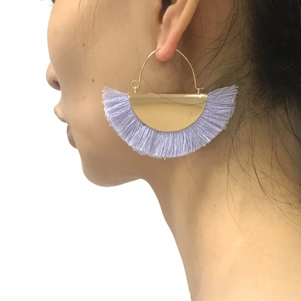 Женские богемные серьги с бахромой MANILAI модные ювелирные изделия из металла