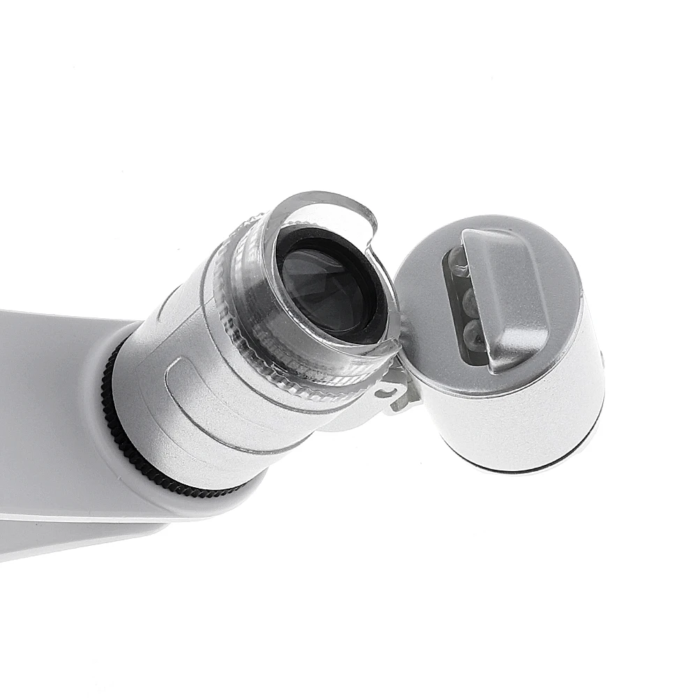 Мини 60X оптический объектив стекло клип микроскоп увеличительная лупа для