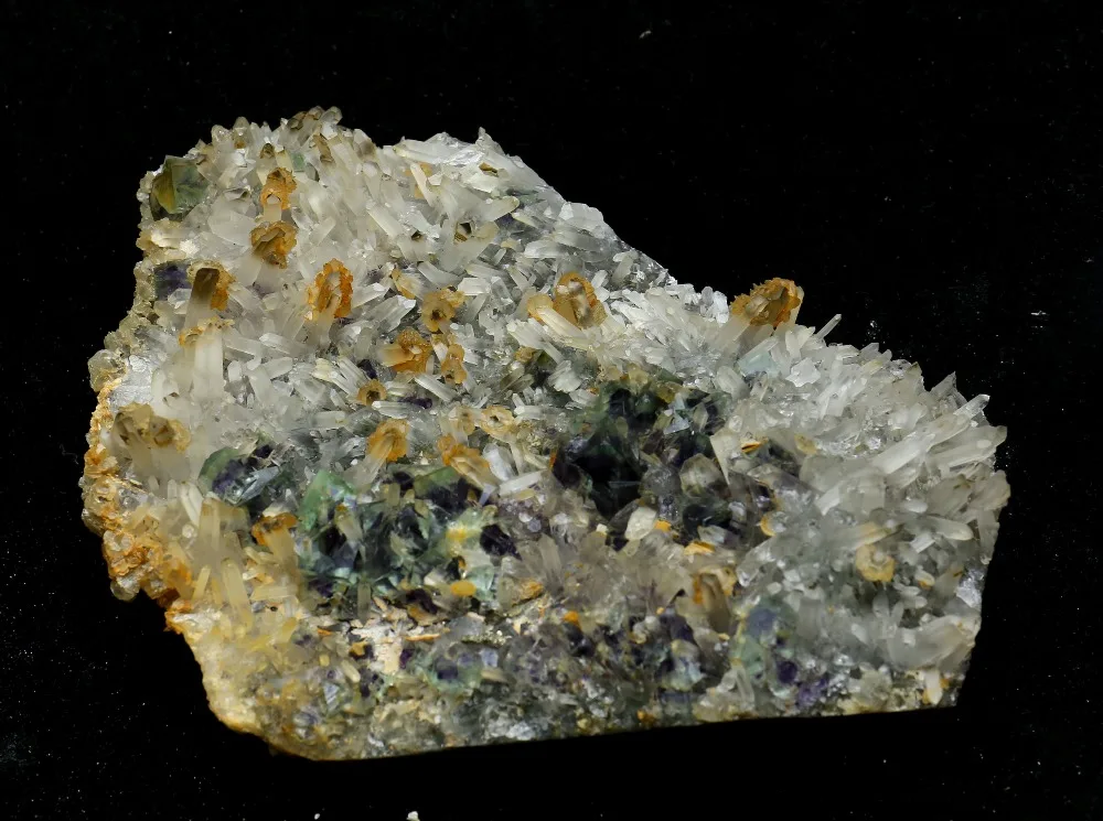 1196.8g Natural beautiful green fluorite+calcite crystal Mineral Specimen/China#0077 | Дом и сад