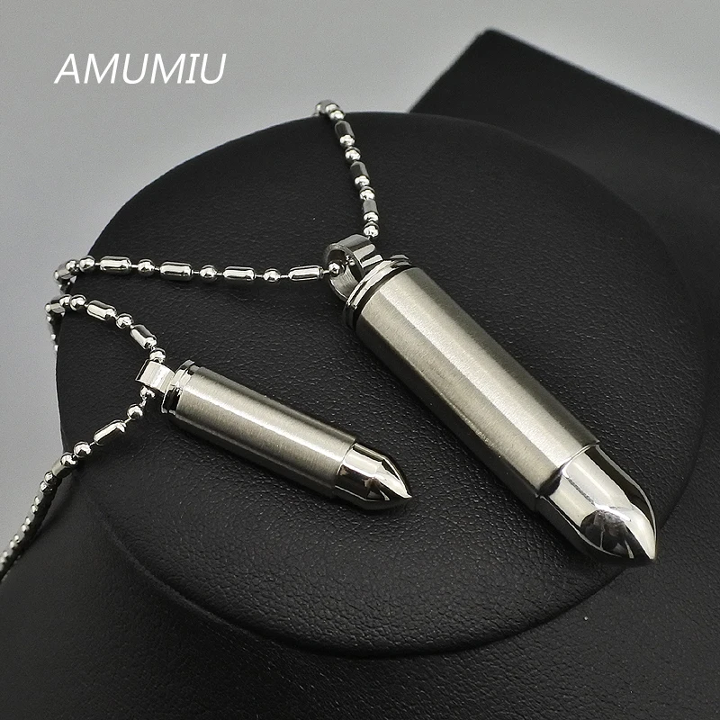 Новинка 2017 Женское и мужское ожерелье AMUMIU из нержавеющей стали с подвеской в виде