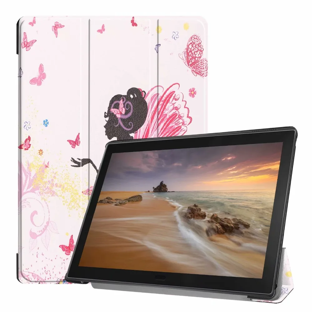 Складной чехол книжка для Lenovo Tab E10 Женский X104F магнитный подставка из