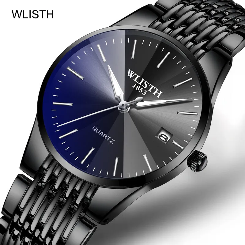 

Men's Watches Top Brand Luxury Ultra-thin Watch Stainless Steel Date Fashion Business Men's Watch erkek kol saati Men Clock