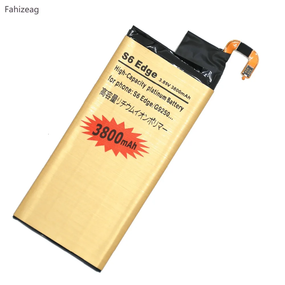 Fahizeag 10 шт. 3800 мАч EB BG925ABE запасная батарея для Samsung Galaxy S6 Edge G9250 G925S G925FQ SM G925l G925F G925L