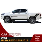 Hilux racing side stripe pickup boxbed graphic виниловые 4x4 автомобильные наклейки для TOYOTA HILUX revo и vigo 2012-2015 2016 2017 2018