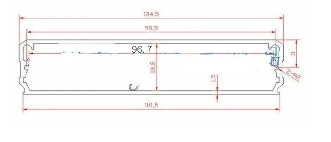 Алюминиевый корпус для электроники из ПХД алюминия 1 шт. 22*104*130 мм|box cigarette|aluminum